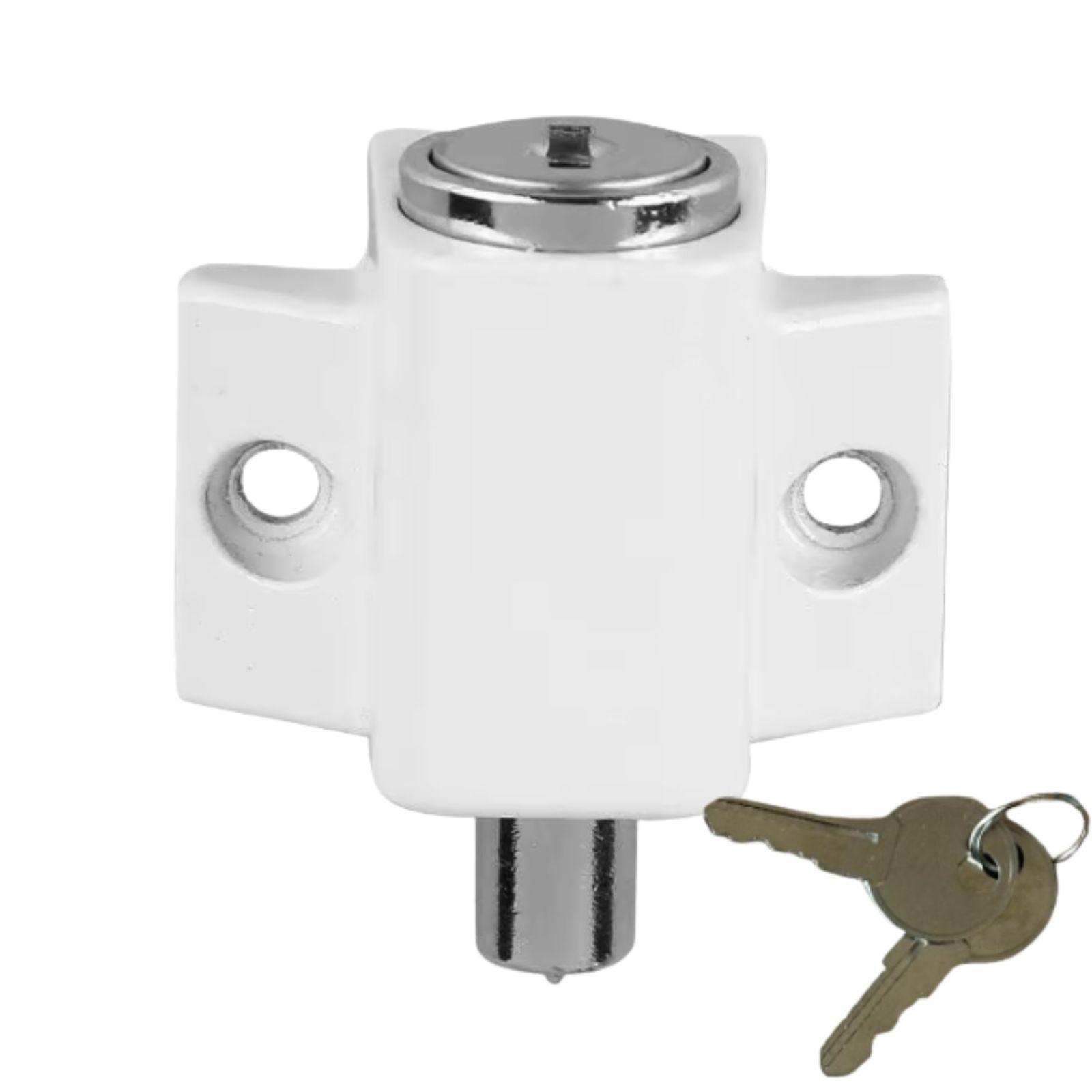 Mini Push Lock White single