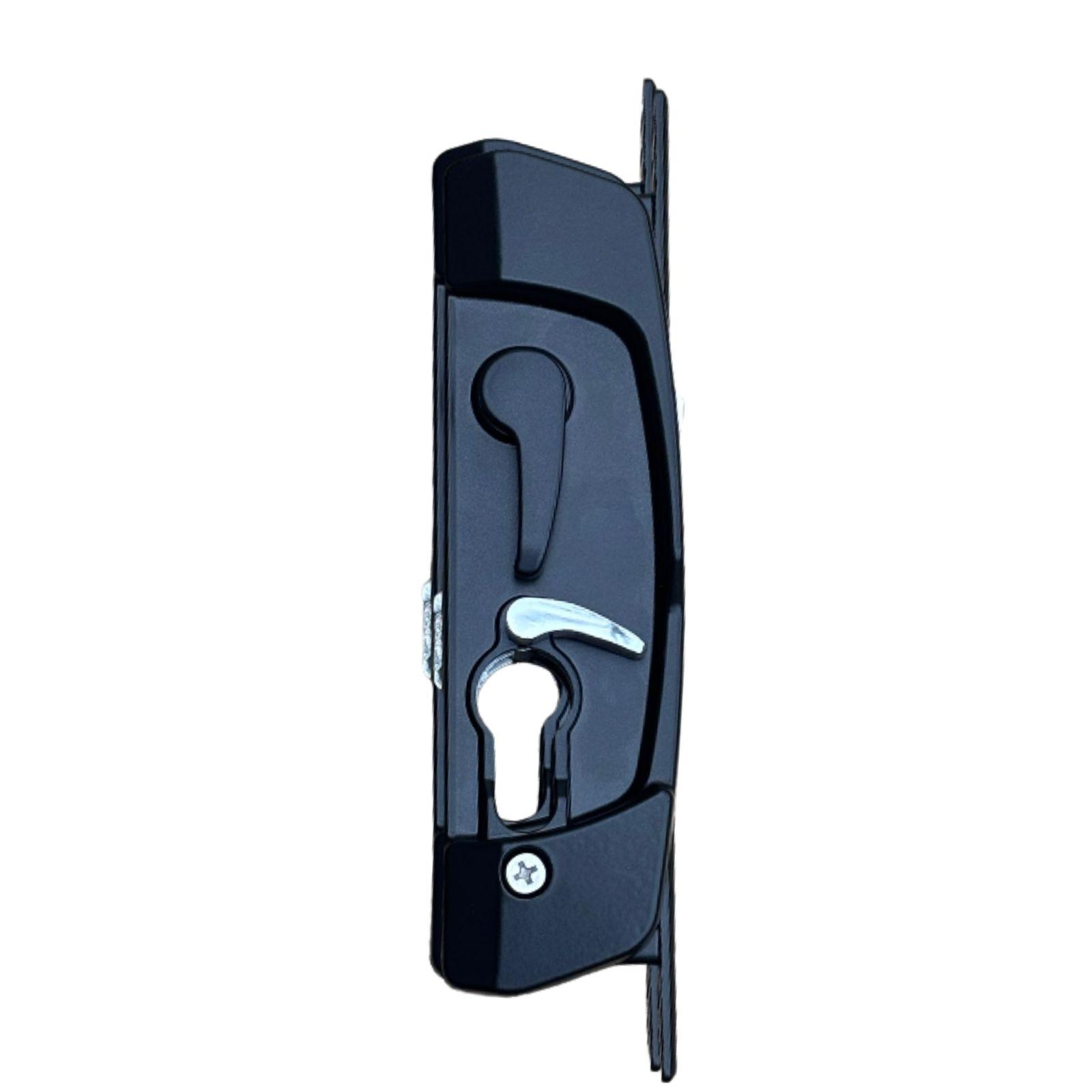 Sliding Security Barrier Door Lock Black Non Keyed