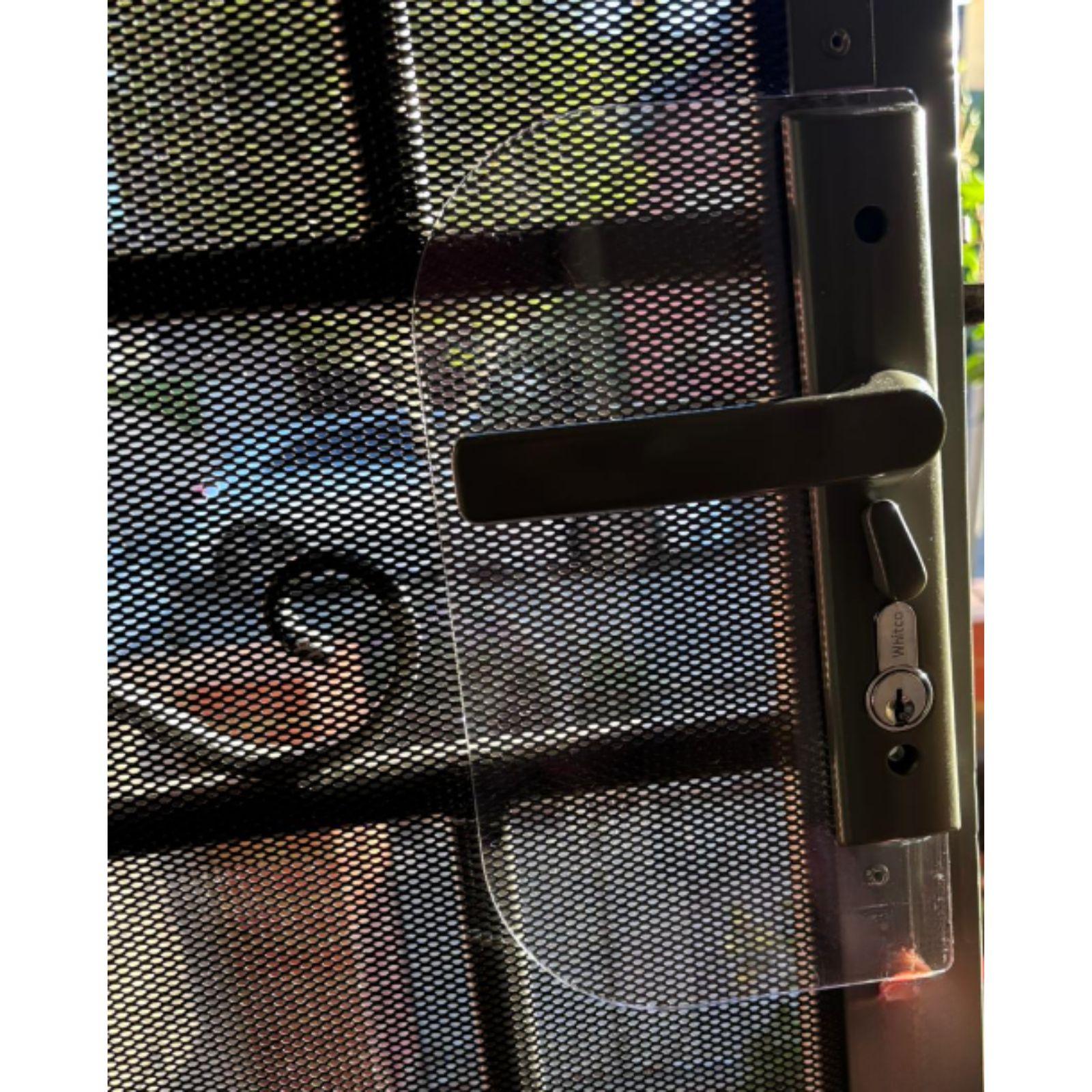 Security Screen Door Lock Guard Under-Handle Shield