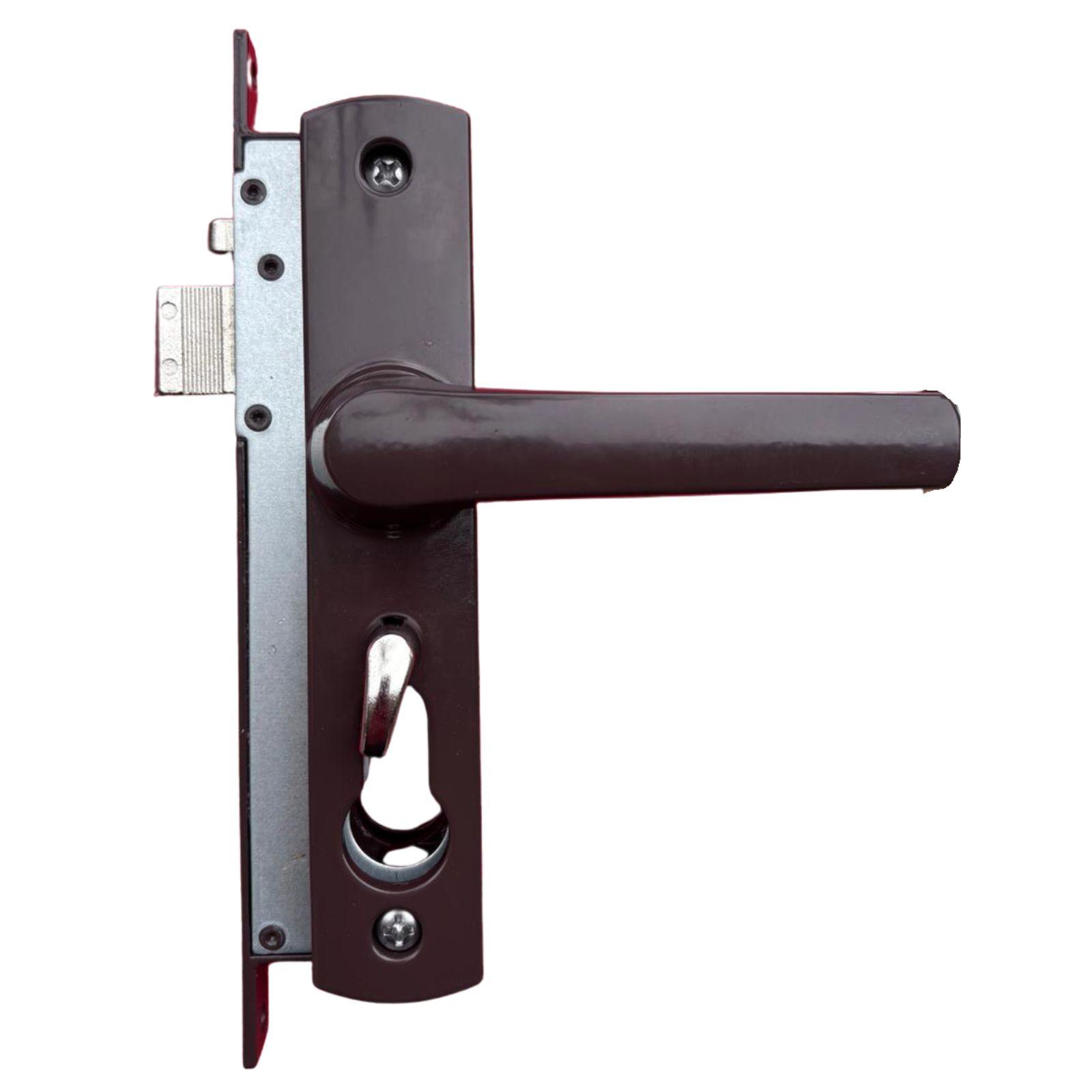 Security Screen Door Lock Hinged Brown Snib