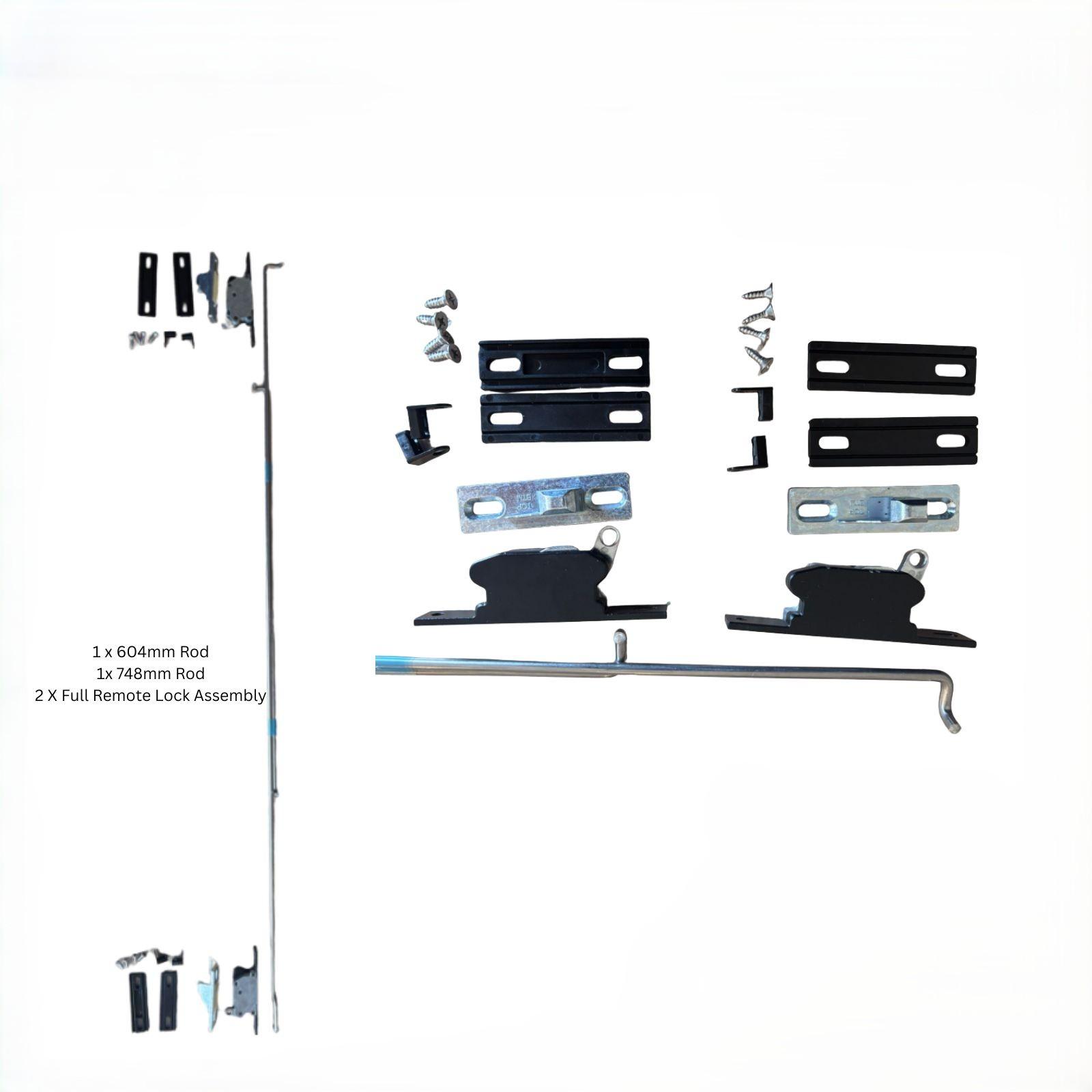 Security Door Tri 3 Point Locking Low Kit