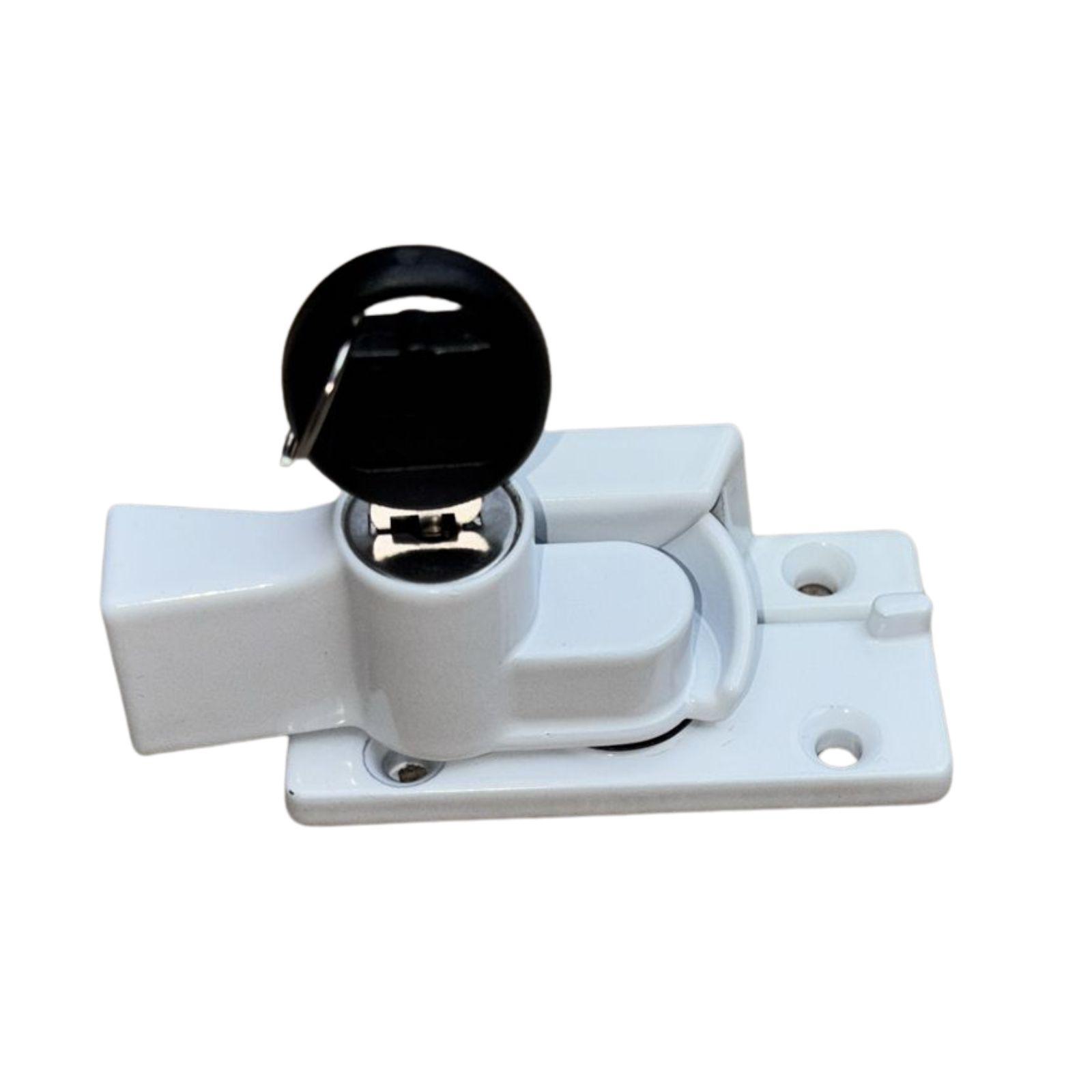 White Sash Lock Wide Base single