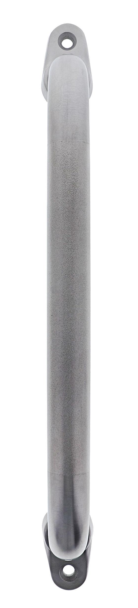 Single Hole Grab Rail, 25mm x 300mm, Raised flange, Peened Stainless Steel