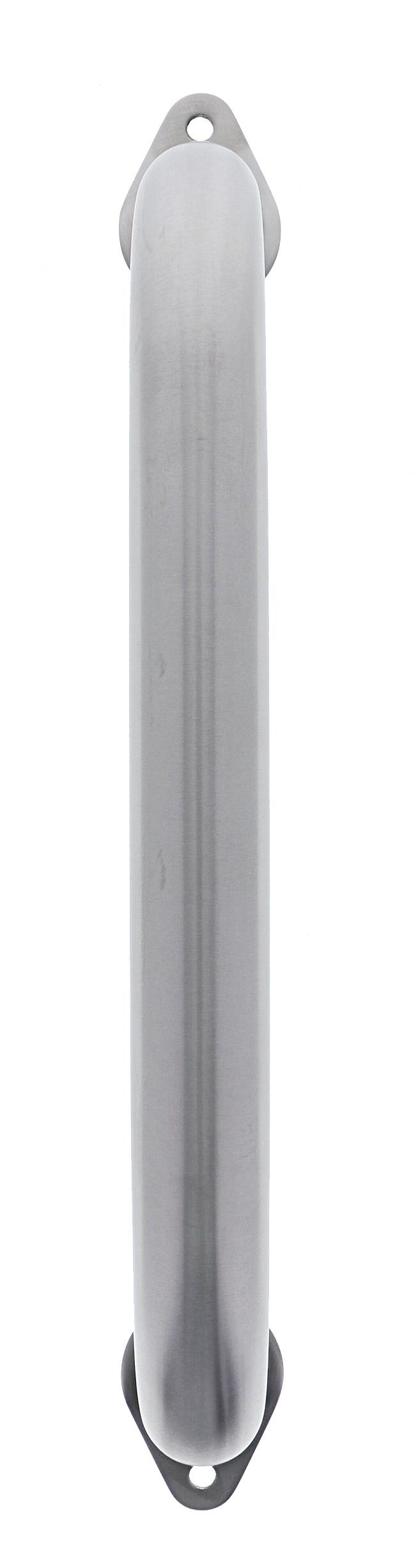 Single Hole Grab Rail, 32mm x 300mm, Flat Flange, Brushed Stainless Steel
