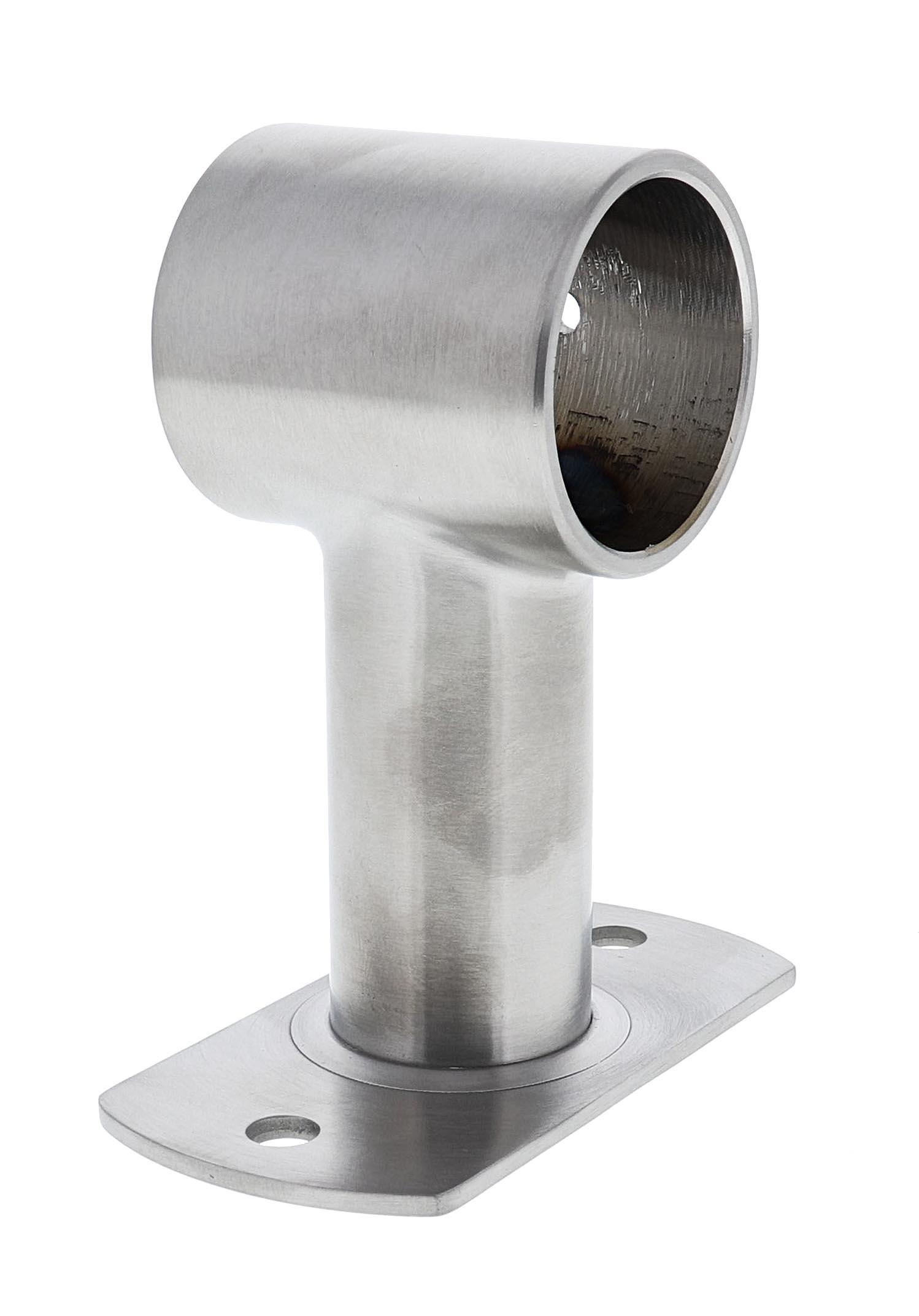 Spare 32MM bracket rectangular with screw fixing brushed stainless steel