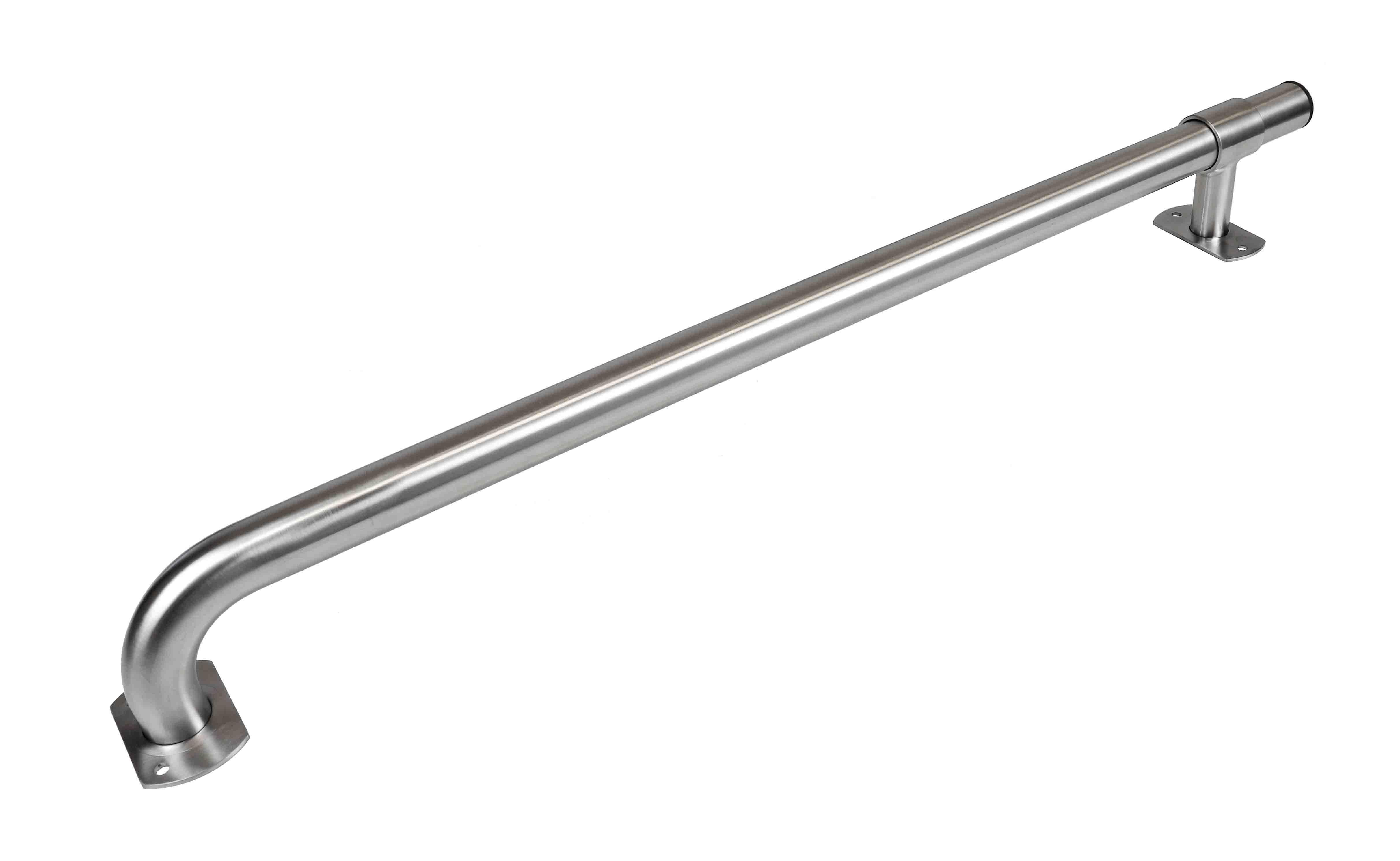 Grab Rail Sliding Rectangular End, 32MM x 1000MM, Brushed Stainless Steel