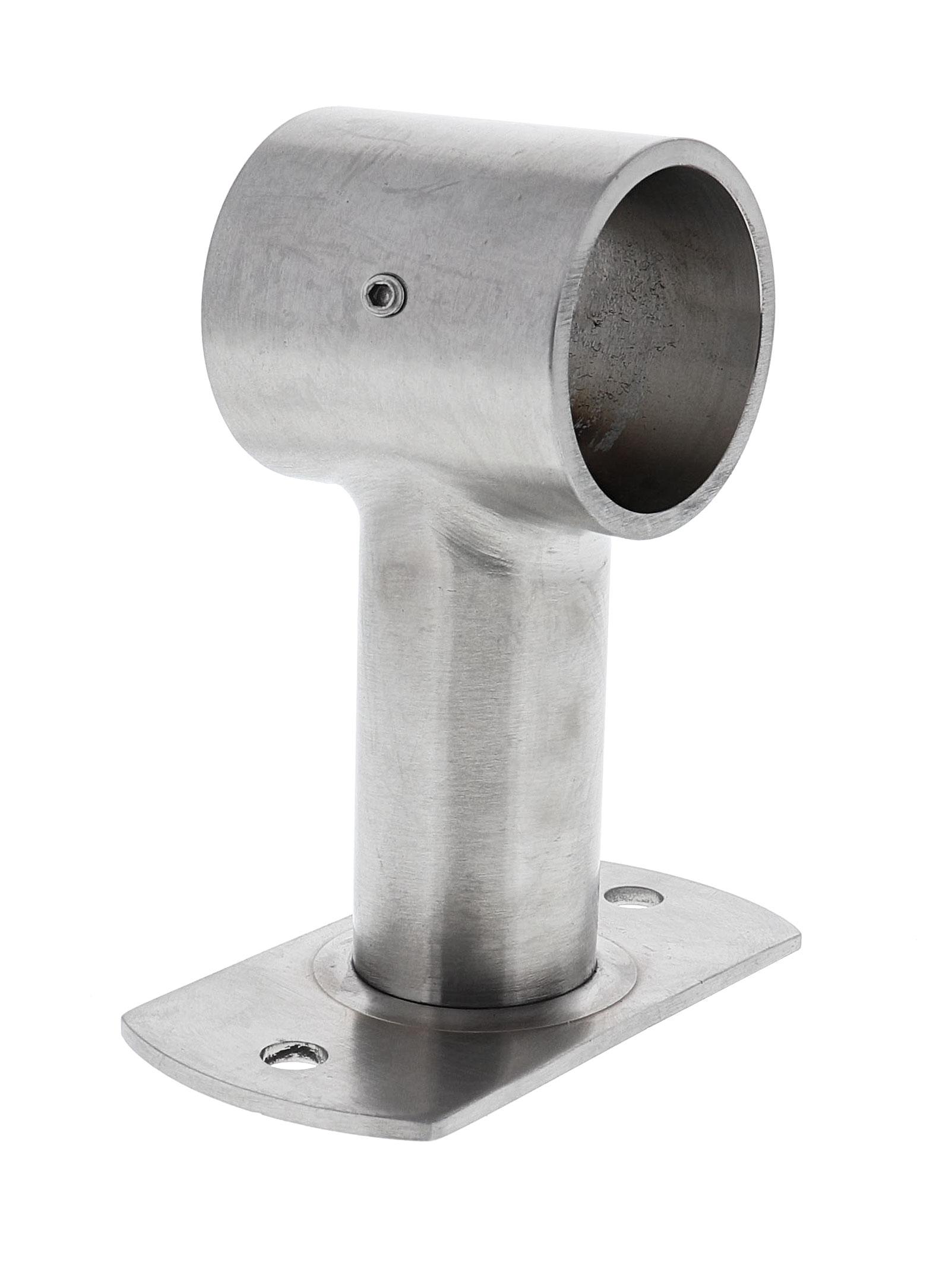 Spare 32MM bracket rectangular with grub screw fixing brushed stainless steel