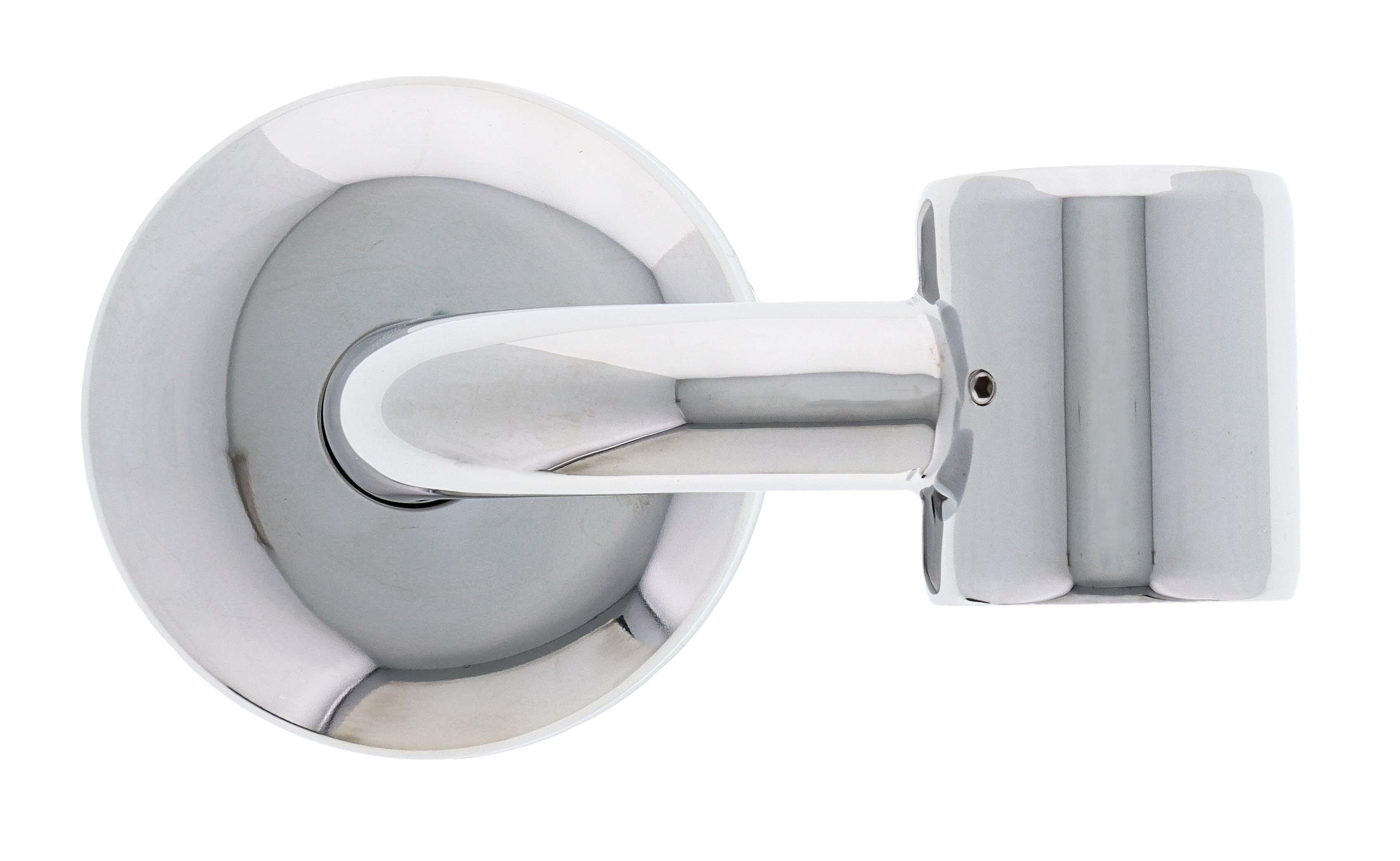 Spare 32MM bracket round concealed with grub screw fixing polished stainless steel