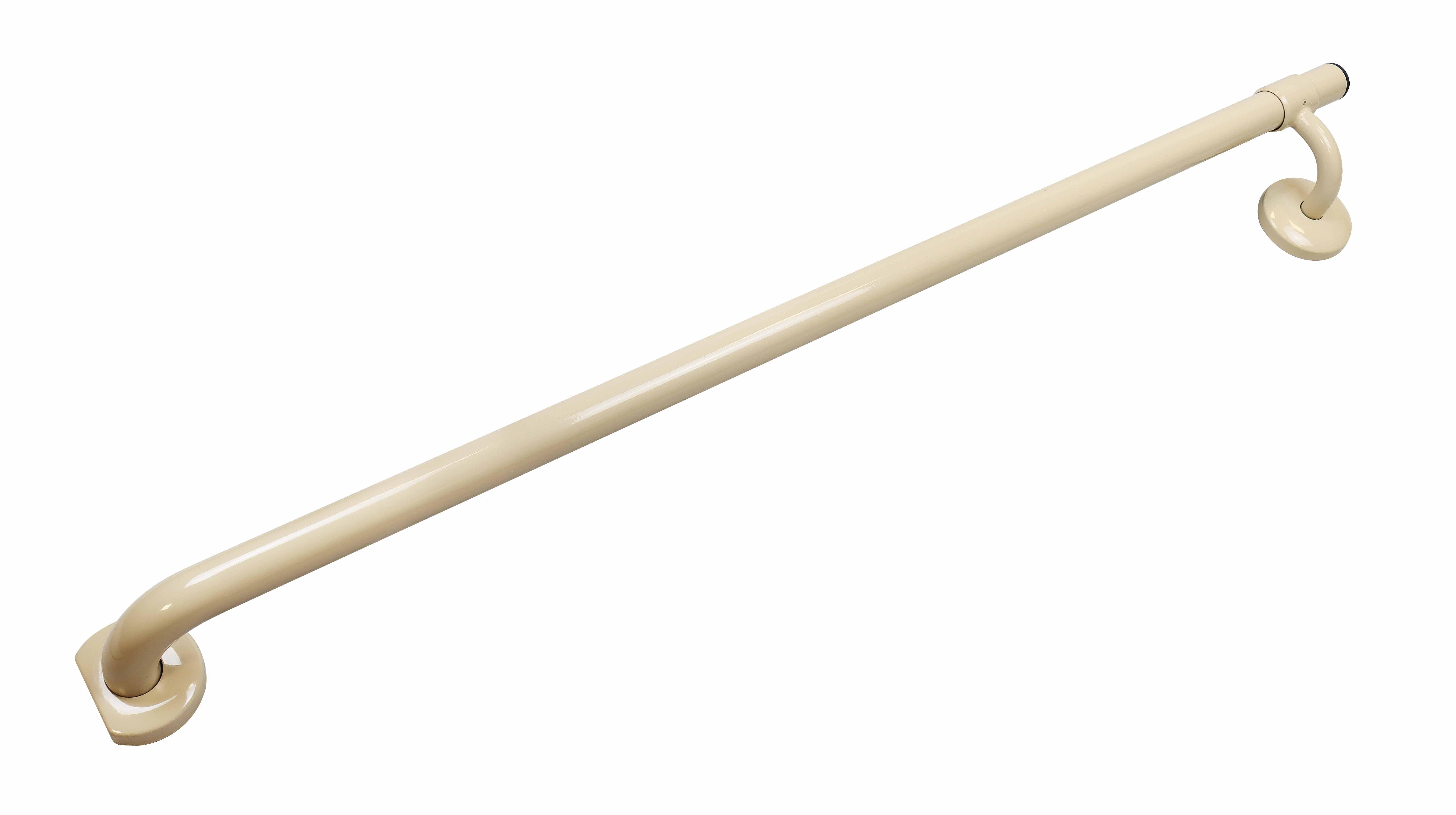Grab Rail Sliding New Flat Covered End, 32MM x 1000MM, Almond Ivory