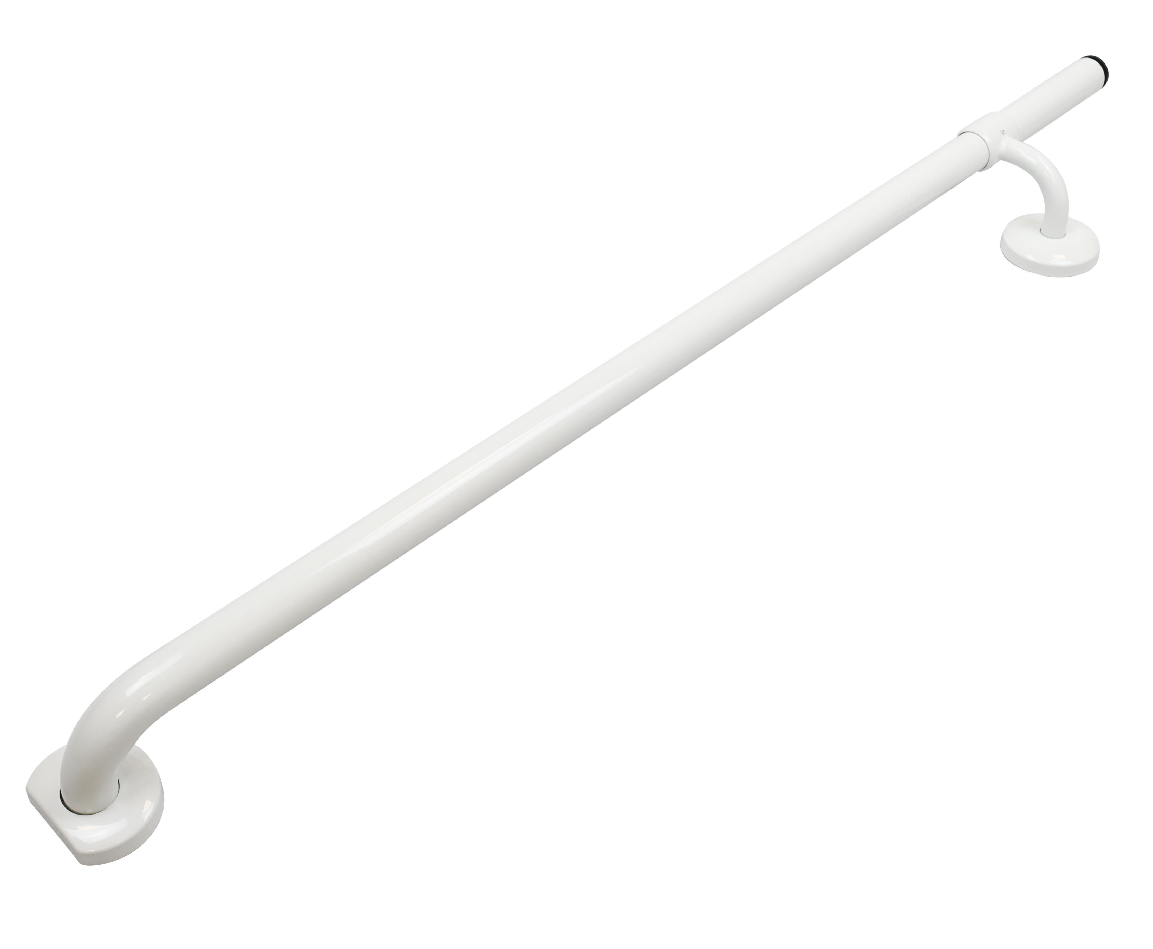 Grab Rail Sliding New Flat Covered End, 32MM x 1000MM, White