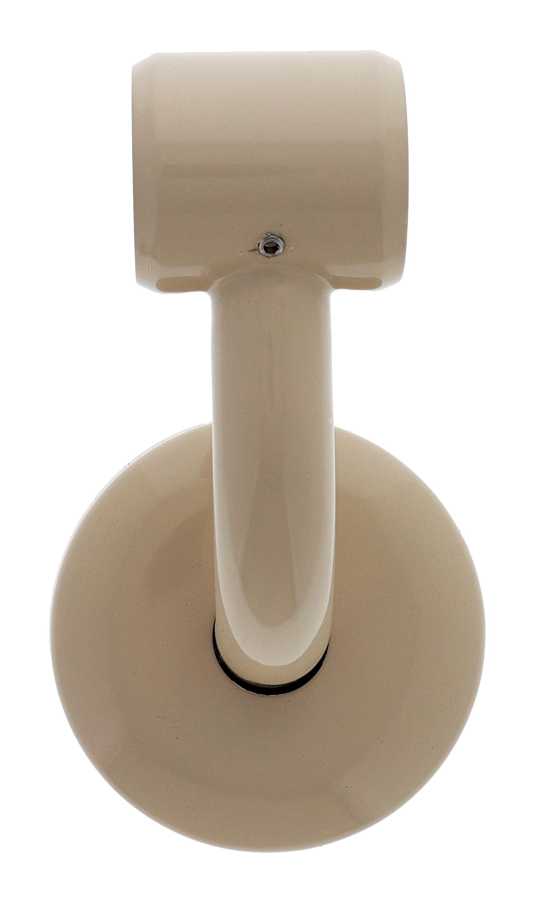 Spare 32MM bracket round concealed with grub screw fixing almond ivory