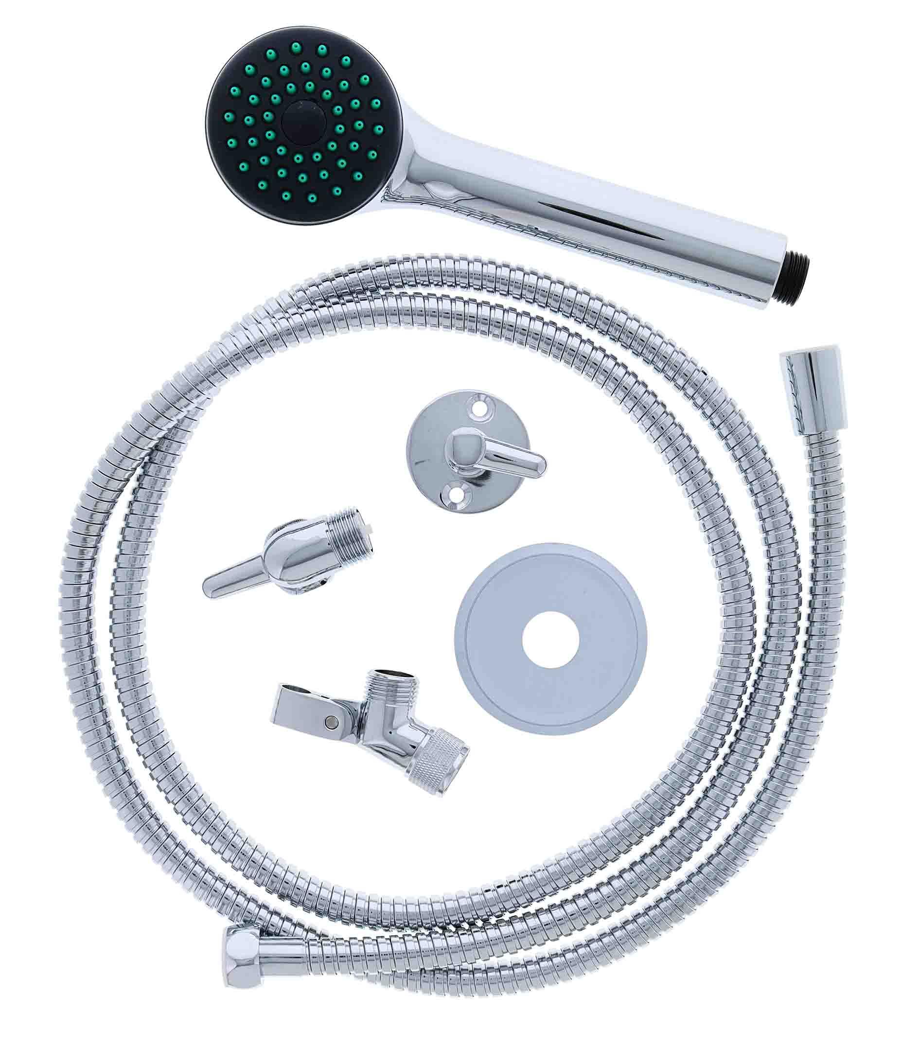 Hand Shower Kit Pin Fitting, 2000MM Conical hose