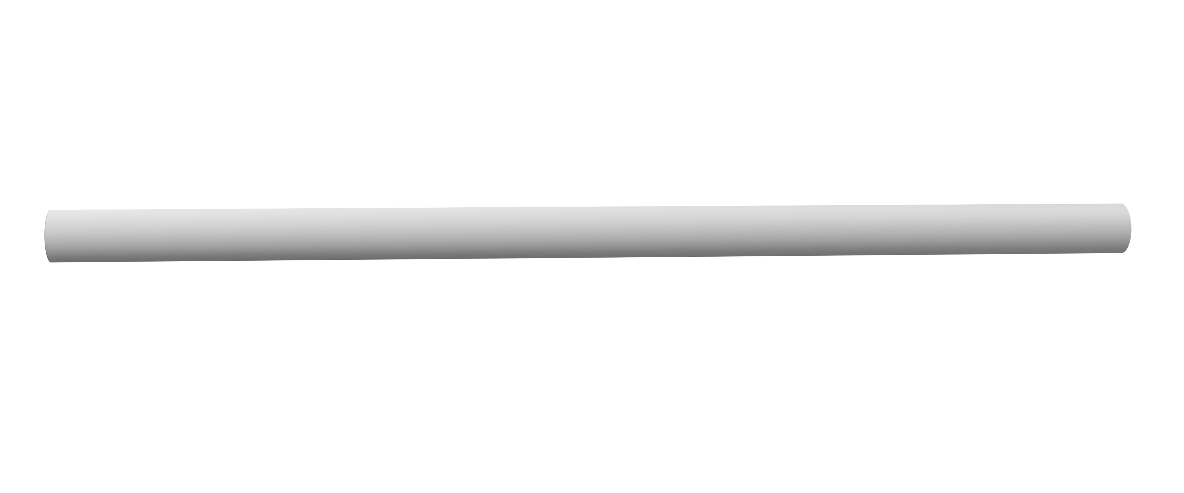 Ritefit Rail 38mm Modular System 1500mm Unswaged Tubing White