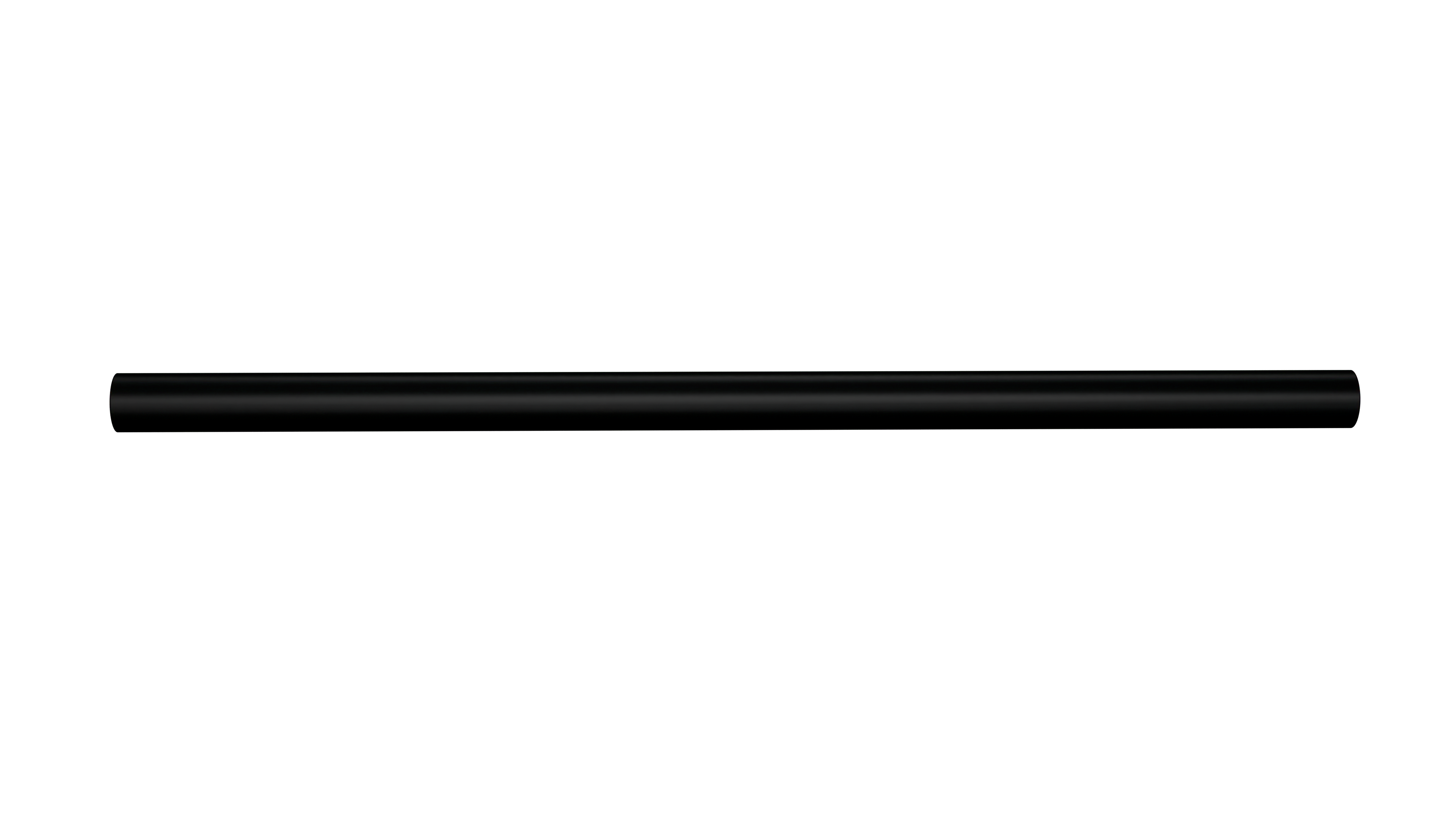 Ritefit Rail 38mm Modular System 1500mm Unswaged Tubing Matte Black