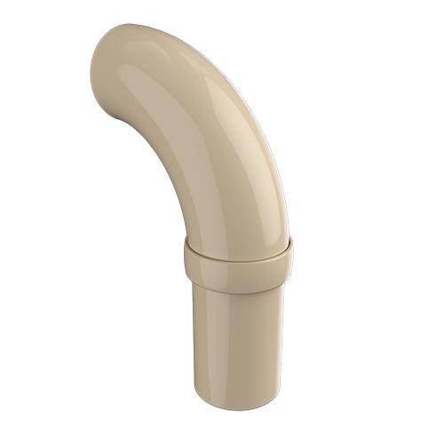 Ritefit Rail 38mm Modular System 90 degree rail end with collar Almond Ivory