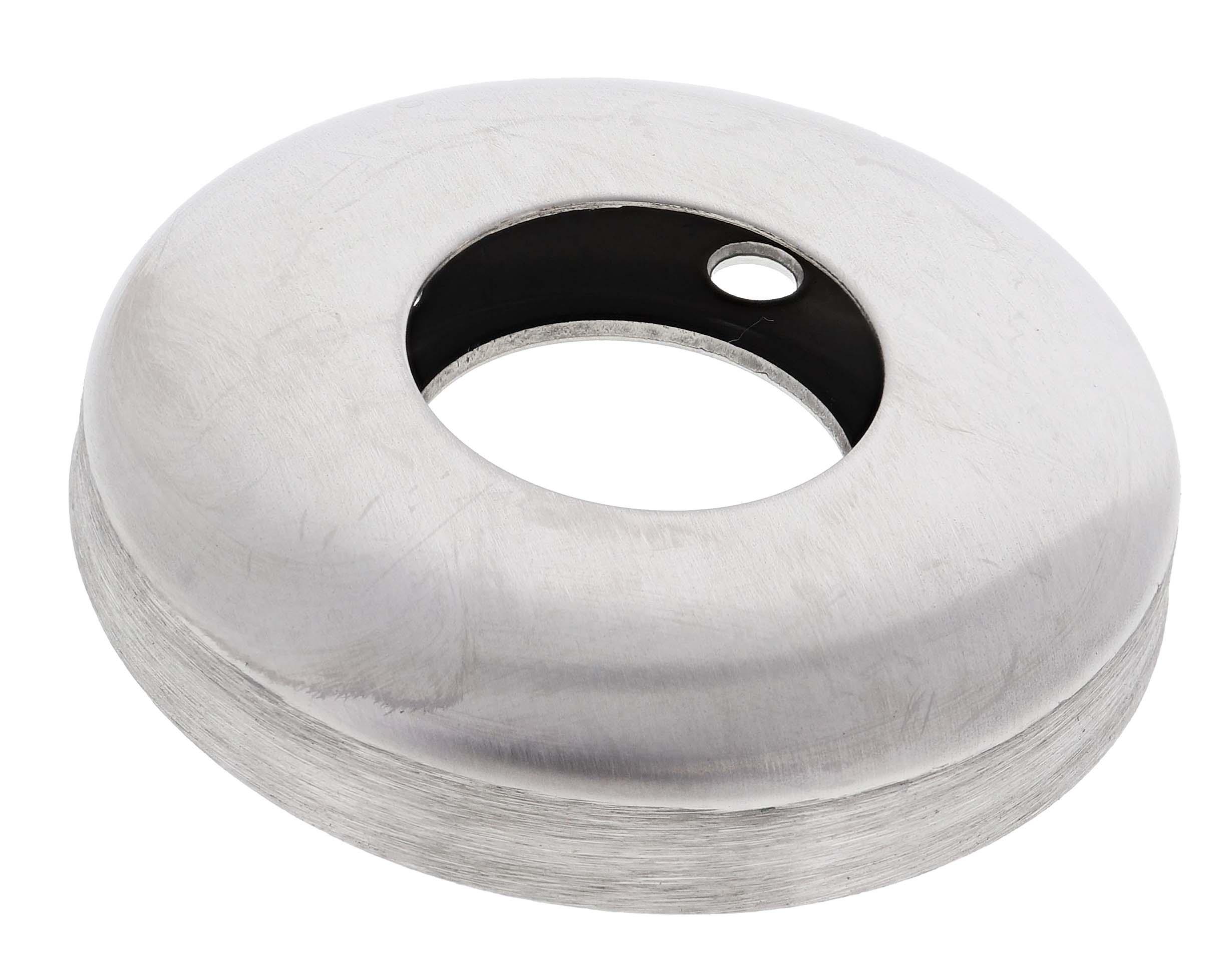 Flange and cover 32mm brushed stainless steel