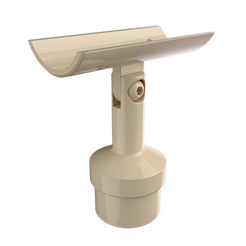Ritefit Rail 38mm Modular System Horizontal rail support bracket with vertical insert plug adaptor Almond Ivory