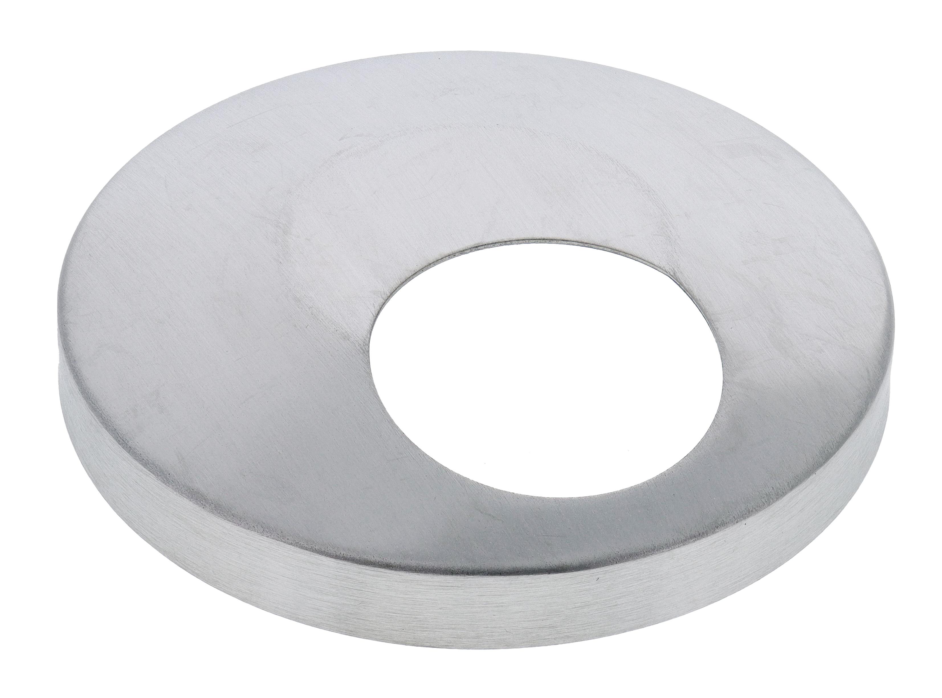 Ritefit Rail 38mm Modular System Flange cover low profile, suits offset vertical leg sizes Brushed Stainless Steel