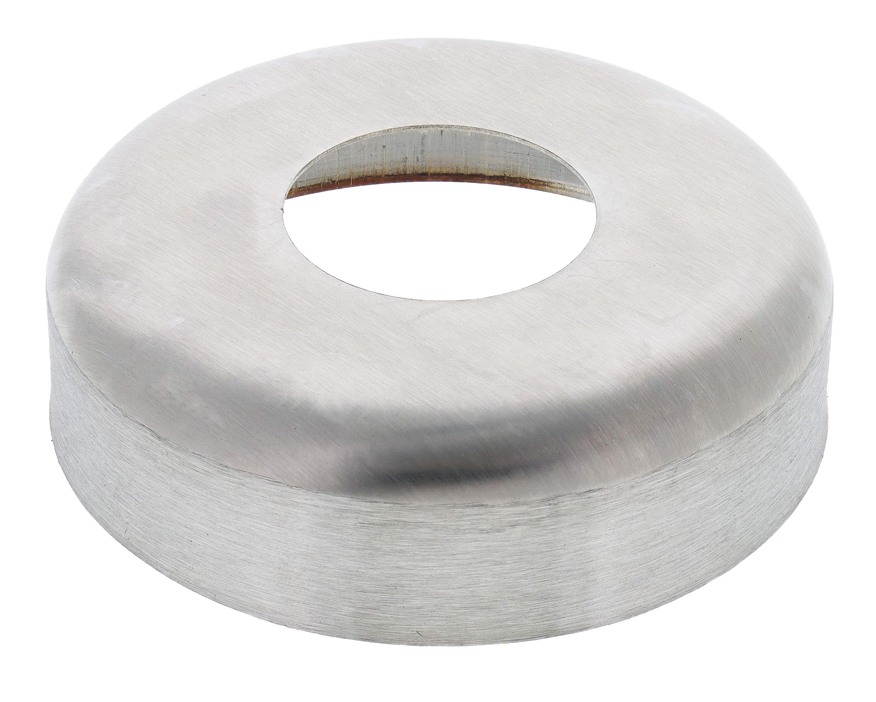 Ritefit Rail 38mm Modular System Extended depth cover flange for 100mm flange Brushed Stainless Steel