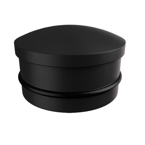 Ritefit Rail 38mm Modular System End cap with rubber insert ring Matte Black