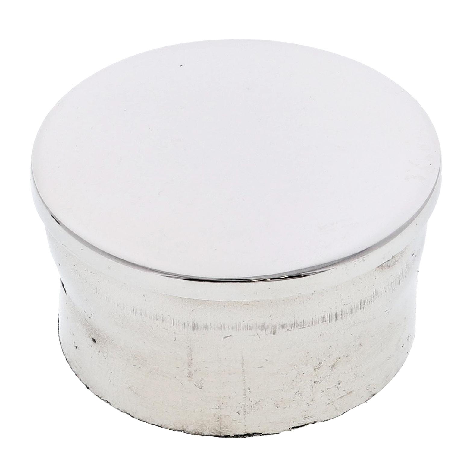 Rail end cap 32mm polished stainless steel