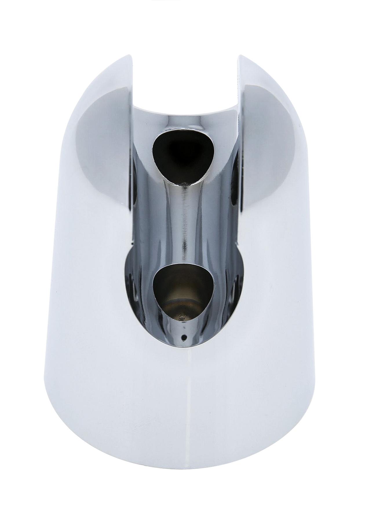 Round end shower wall bracket
