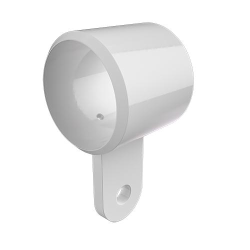 Ritefit Rail 38mm Modular System Horizontal rail adaptor through design White