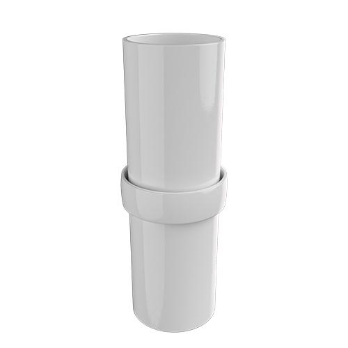 Ritefit Rail 38mm Modular System Joiner 38mm insert model with one dress ring White
