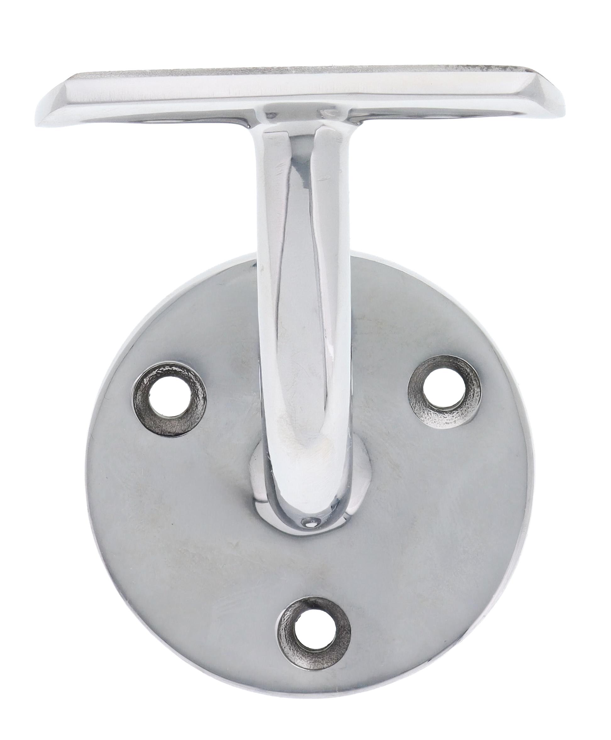 Hand rail bracket 36mm hole centre polished stainless steel