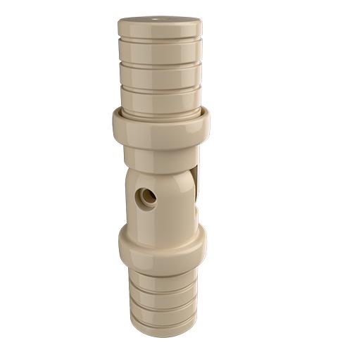 Ritefit Rail 38mm Modular System Adjustable knuckle joint with built in cover rings Almond Ivory