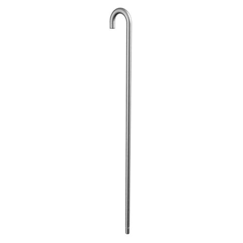 Ritefit Rail 38mm Modular System 1900mm Hook end swaged with dress ring Brushed Stainless Steel