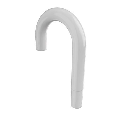 Ritefit Rail 38mm Modular System 300mm Hook end swaged with dress ring White