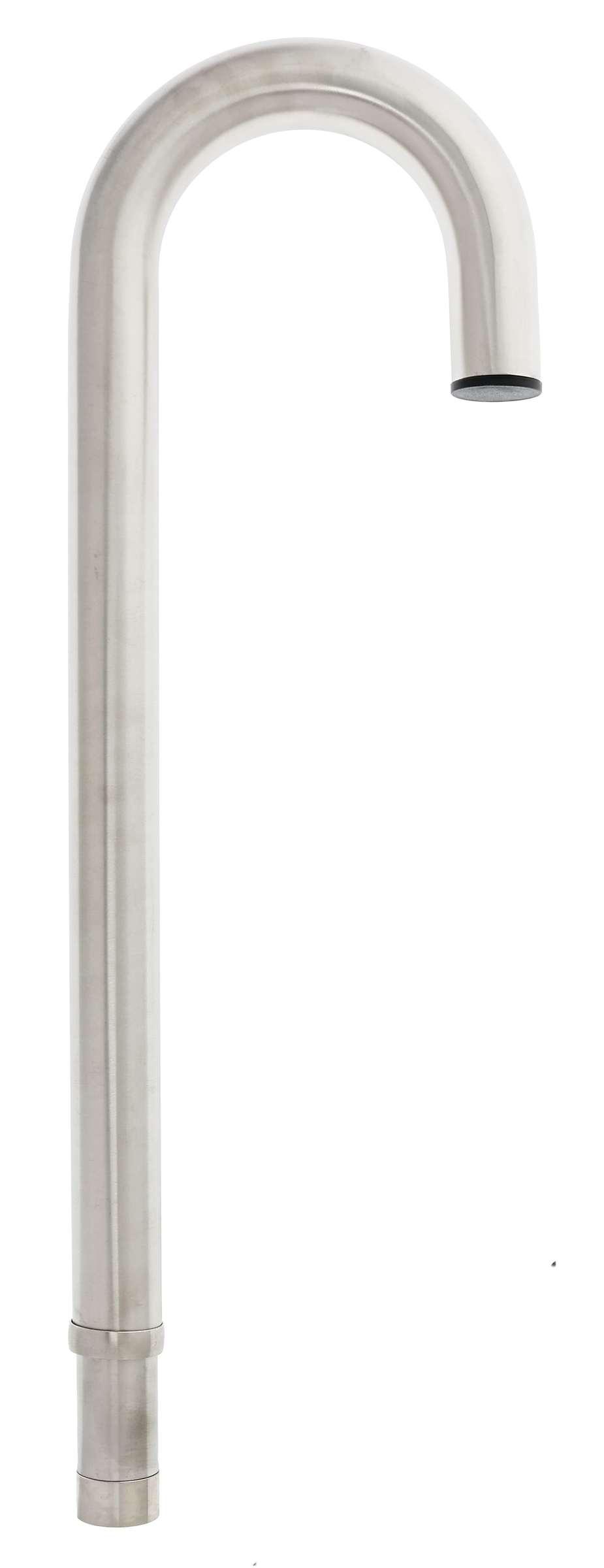 Ritefit Rail 38mm Modular System 600mm Hook end swaged with dress ring Brushed Stainless Steel