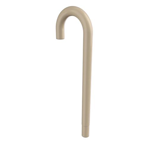 Ritefit Rail 38mm Modular System 600mm Hook end swaged with dress ring Almond Ivory