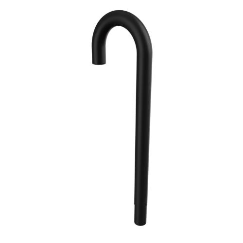 Ritefit Rail 38mm Modular System 600mm Hook end swaged with dress ring Matte Black