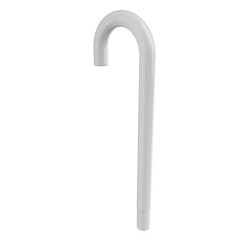 Ritefit Rail 38mm Modular System 600mm Hook end swaged with dress ring White