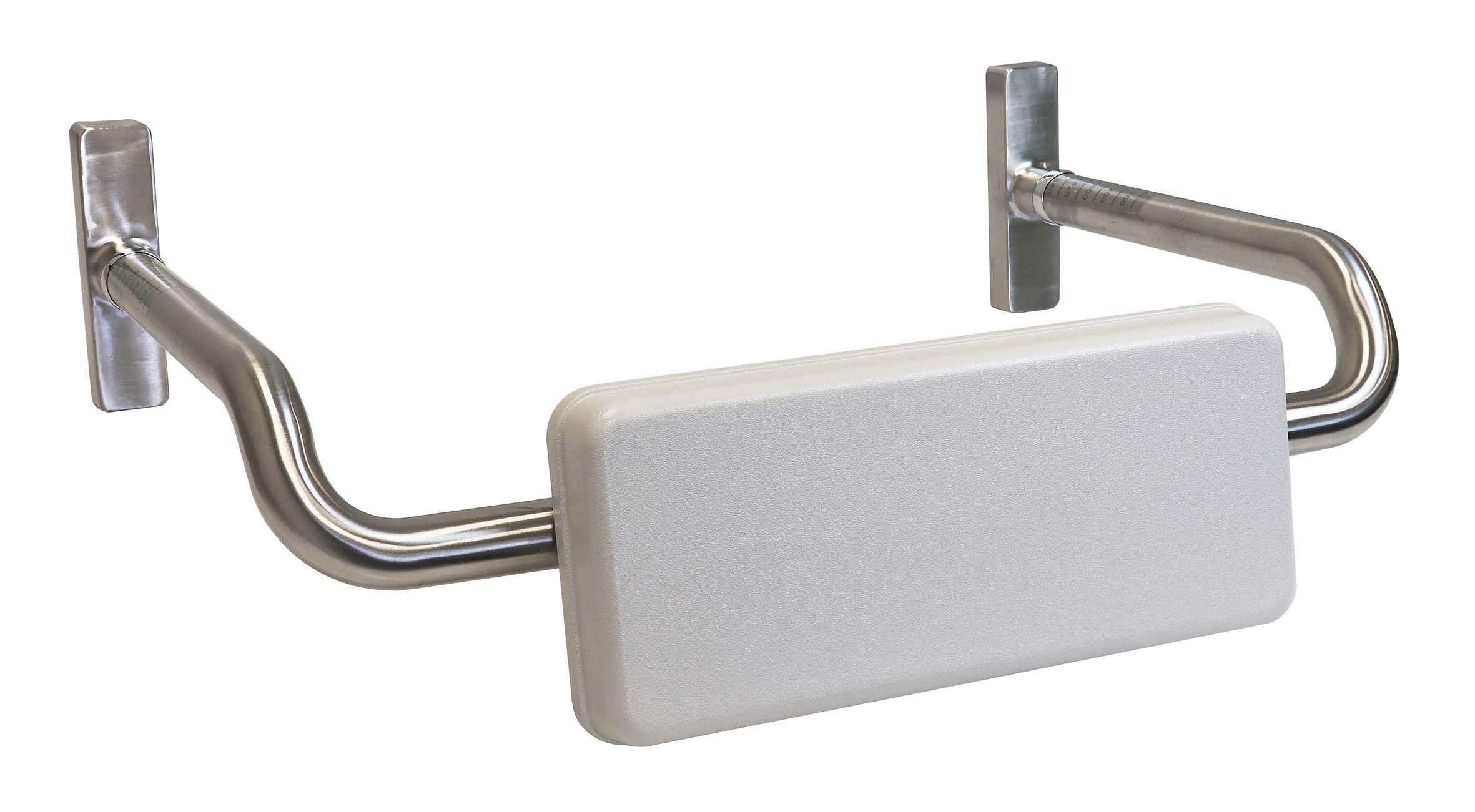Toilet Backrest, Curved Model With Padded Backrest