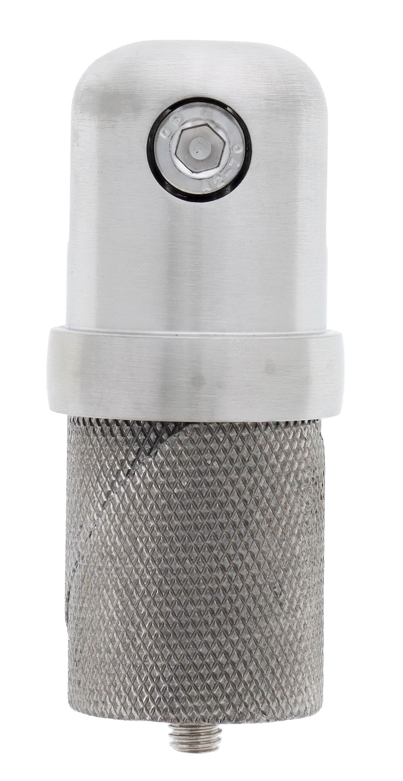 Ritefit Rail 38mm Modular System Multi purpose adaptor for vertical leg insert and mid rail fixings Brushed Stainless Steel
