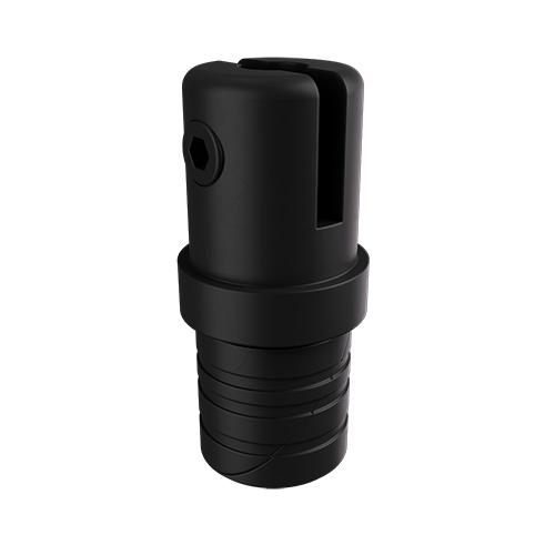 Ritefit Rail 38mm Modular System Multi purpose adaptor for vertical leg insert and mid rail fixings Matte Black