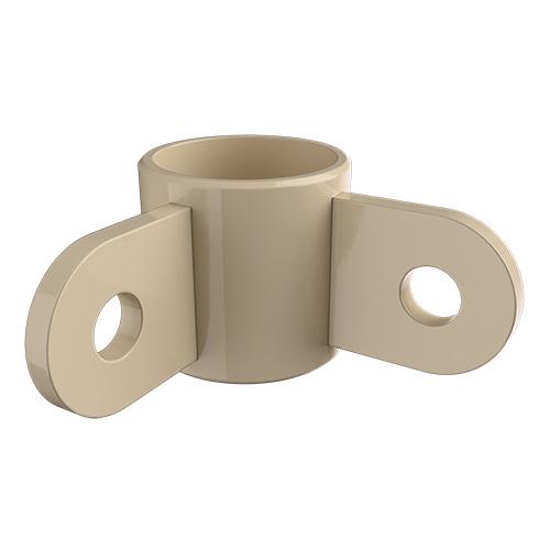 Ritefit Rail 38mm Modular System Mid rail adaptor right angled model made to suit centred leg fixingMid rail adaptor right angled model made