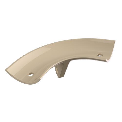Ritefit Rail 38mm Modular System Bracket 90 degree to fit beneath N3901-38 elbow allowing access to centre a vertical leg Almond Ivory