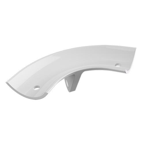 Ritefit Rail 38mm Modular System Bracket 90 degree to fit beneath N3901-38 elbow allowing access to centre a vertical leg White