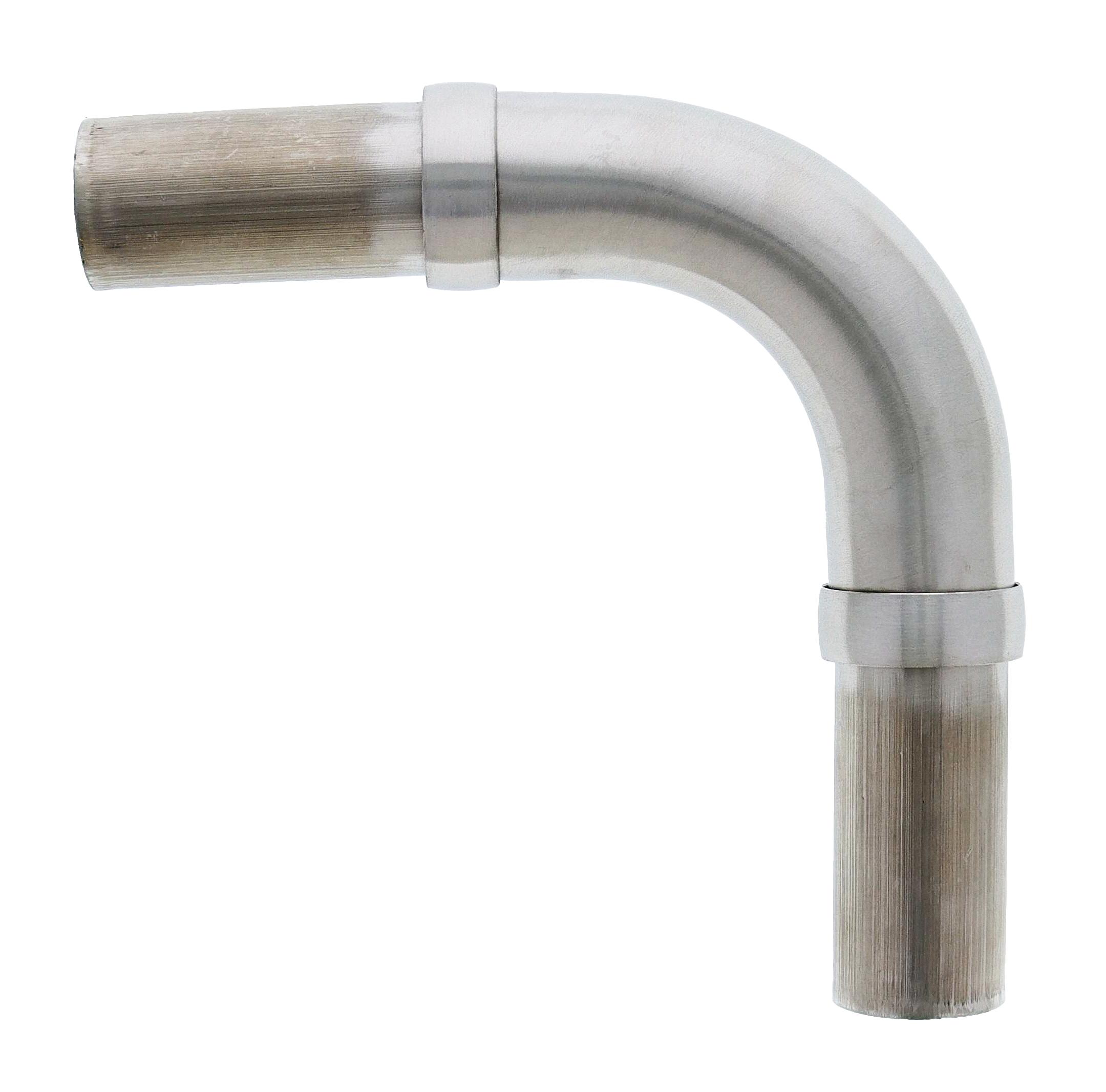 Modular Grab Rails Bend, Bend 90 degree, Brushed Stainless Steel