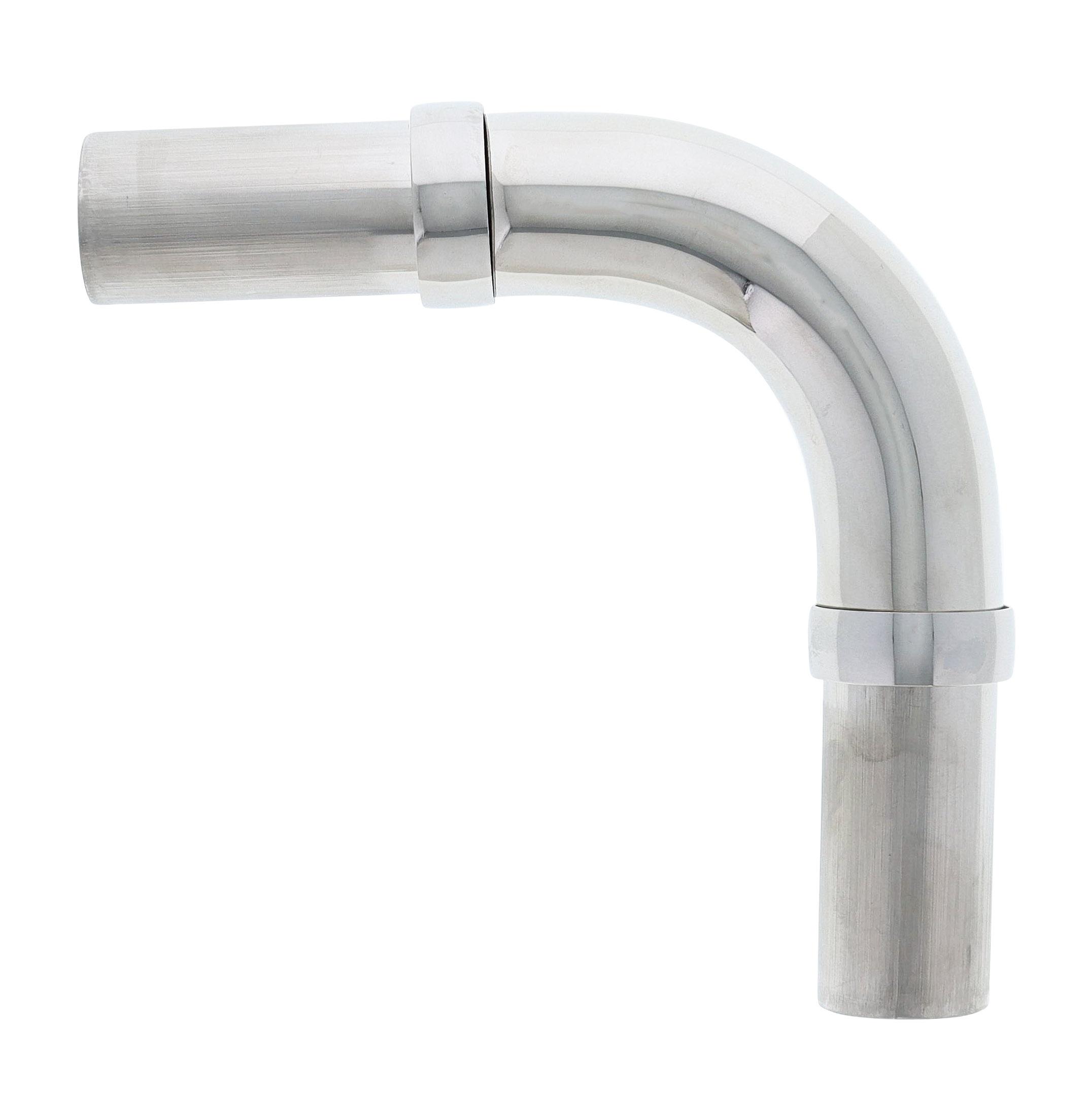 Modular Grab Rails Bend, Bend 90 degree, Polished Stainless Steel