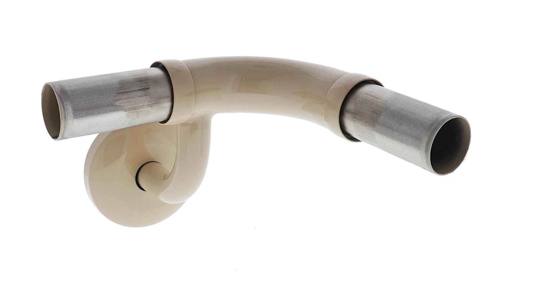 Modular Grab Rails Elbow, Elbow 90 degree horizontal rh, Concealed Fixing Almond Ivory