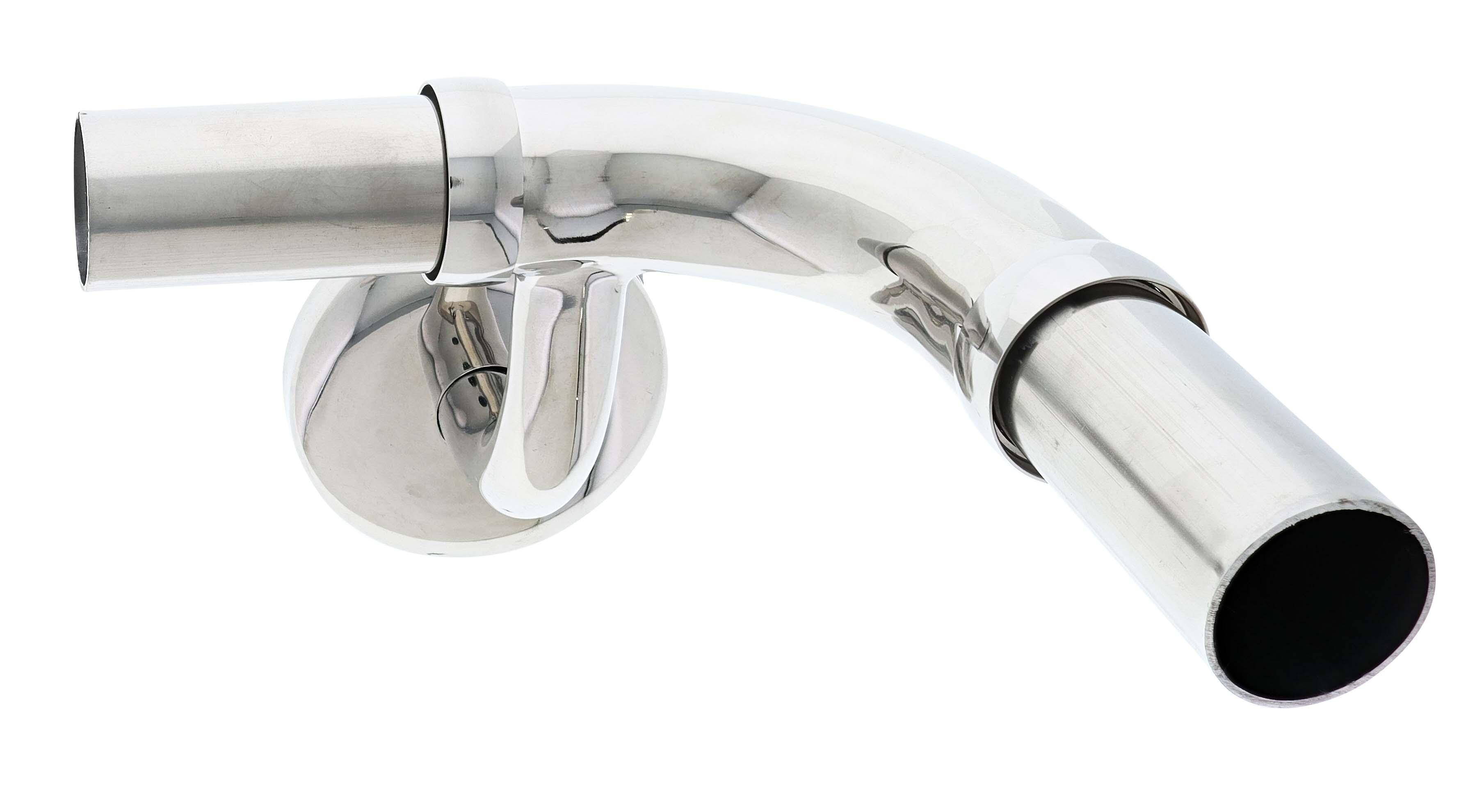 Modular Grab Rails Elbow, Elbow 90 degree horizontal rh, Concealed Fixing Polished Stainless Steel