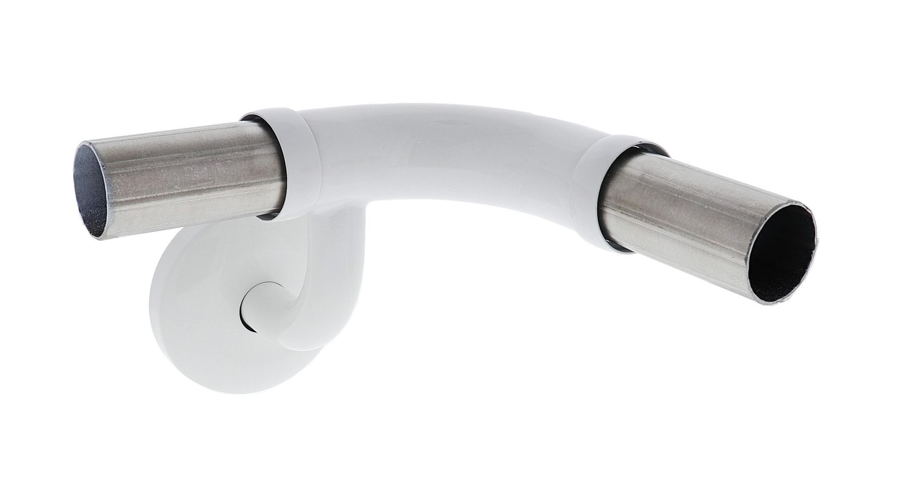 Modular Grab Rails Elbow, Elbow 90 degree horizontal rh, Concealed Fixing White