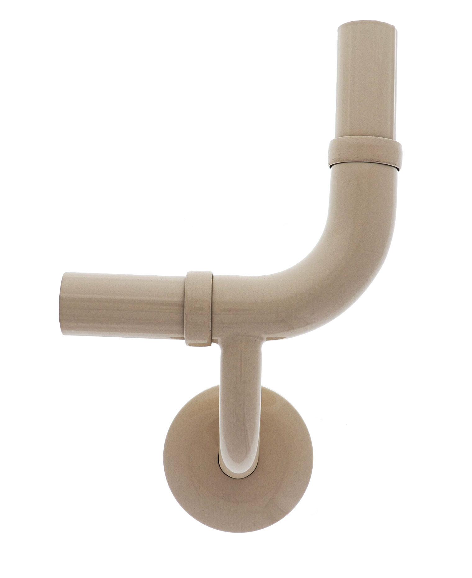 Modular Grab Rails Elbow, Elbow 90 degree vertical rh, Concealed Fixing Almond Ivory