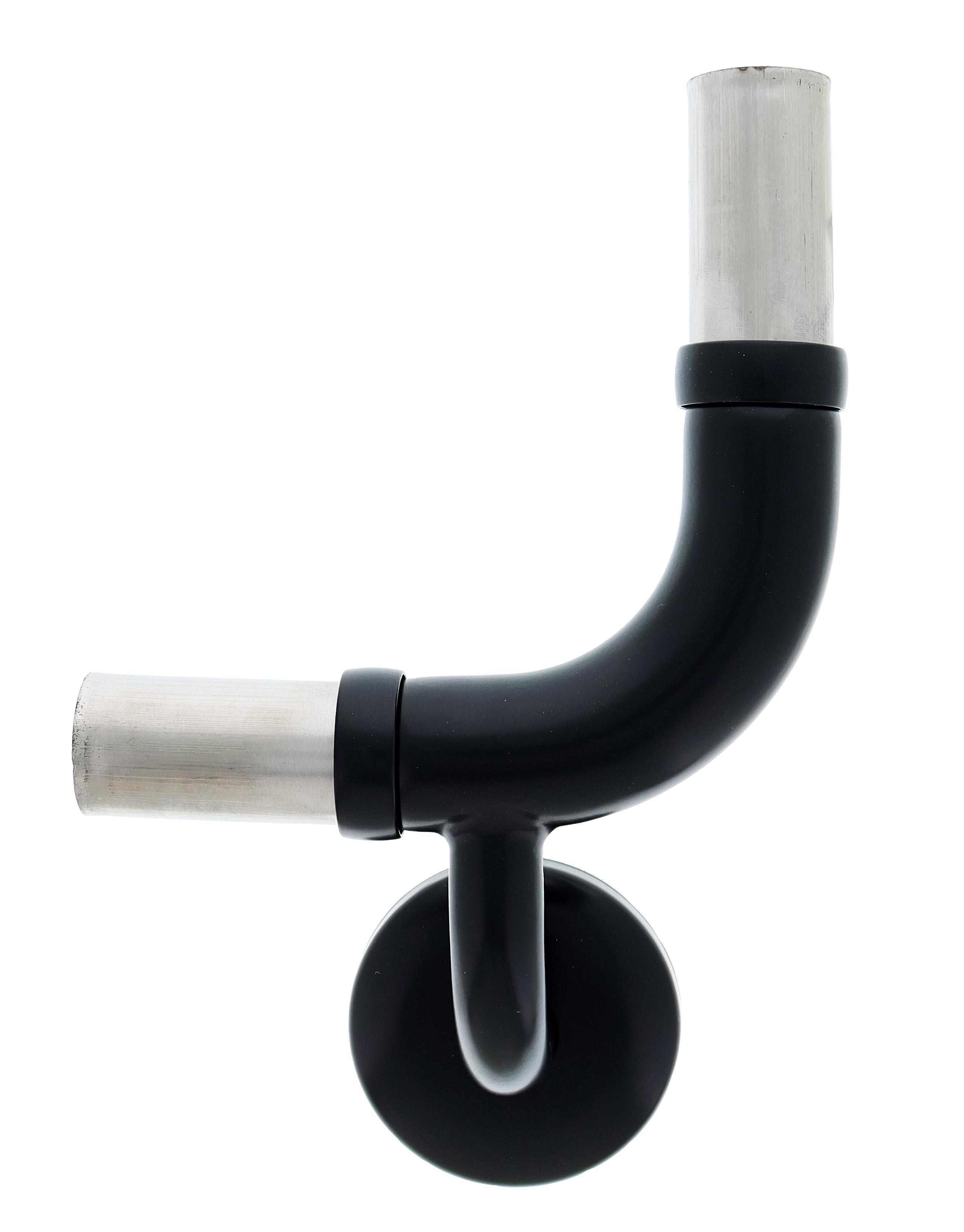 Modular Grab Rails Elbow, Elbow 90 degree vertical rh, Concealed Fixing Matte Black