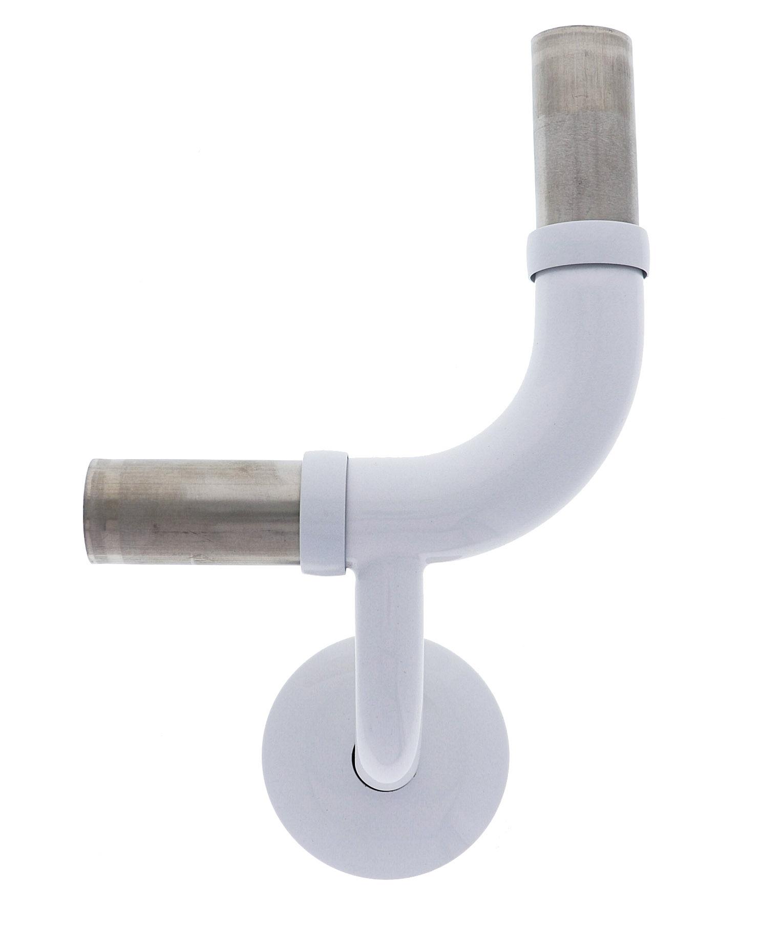 Modular Grab Rails Elbow, Elbow 90 degree vertical rh, Concealed Fixing White